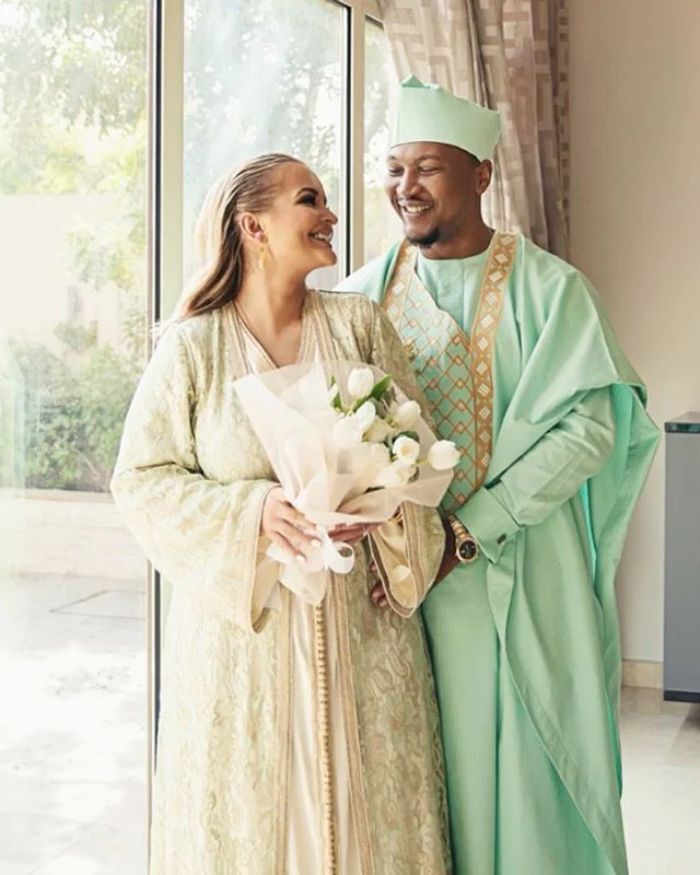See Beautiful Images of John Mahama's eldest son with her Algerian wife as they celebrate their anniversary