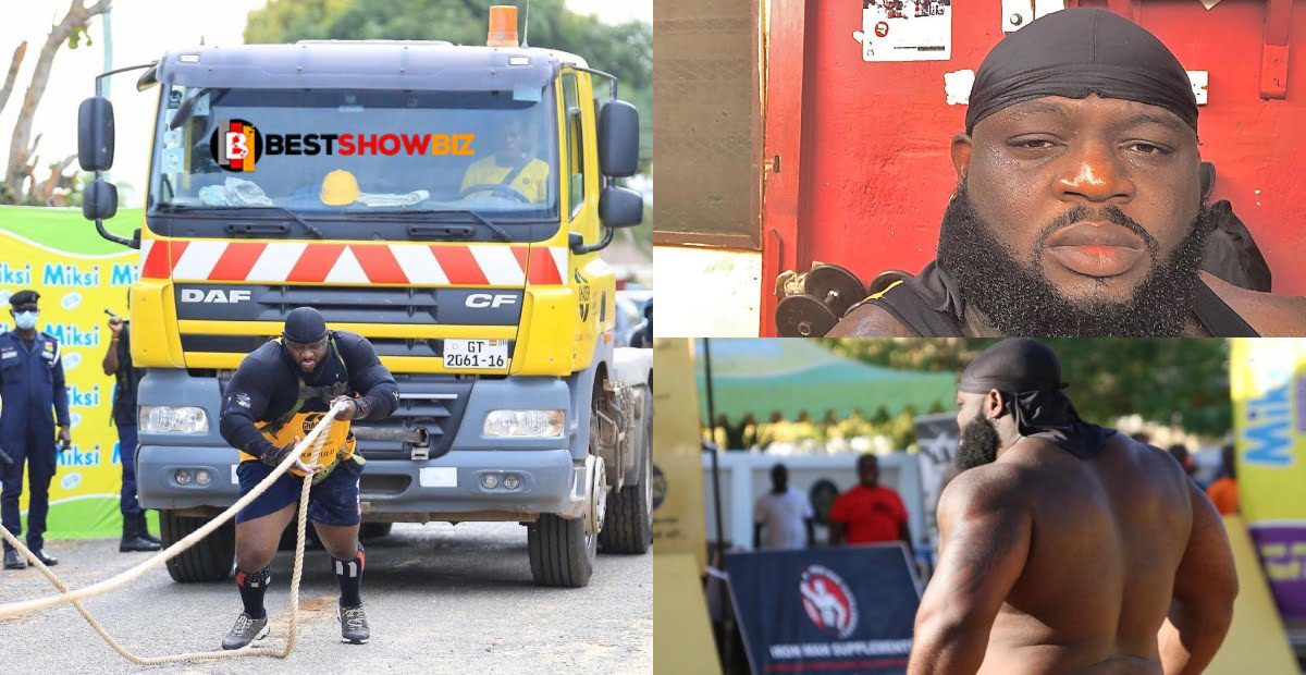 Shaka Zulu crowned the strongest man in Ghana