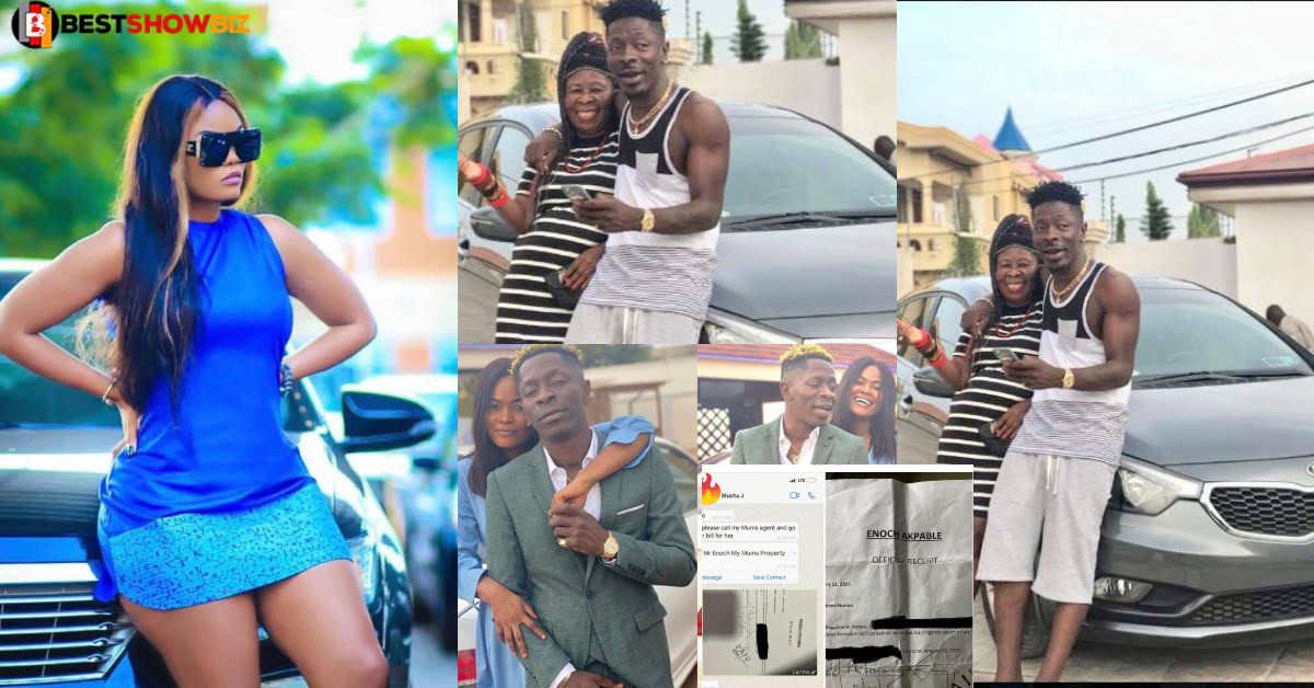 Video: Shatta Wale's new girlfriend, Maglove kneels and beg his mother for forgiveness