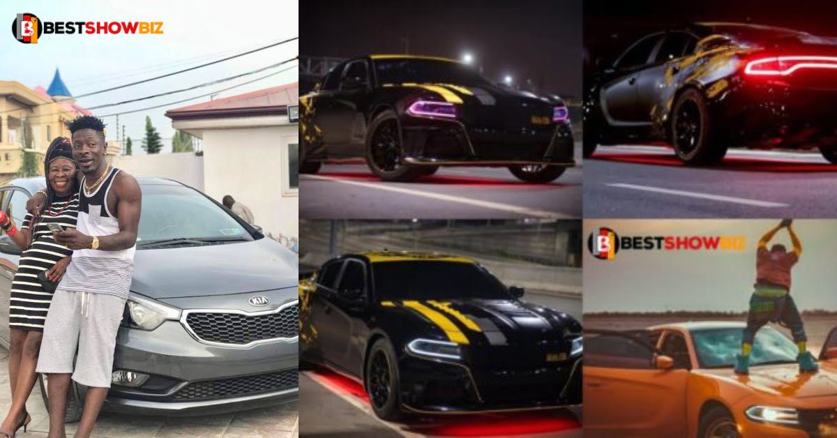 "Your mother lives in a rented room, yet you have money to customize your car"- Netizens blast Shatta wale