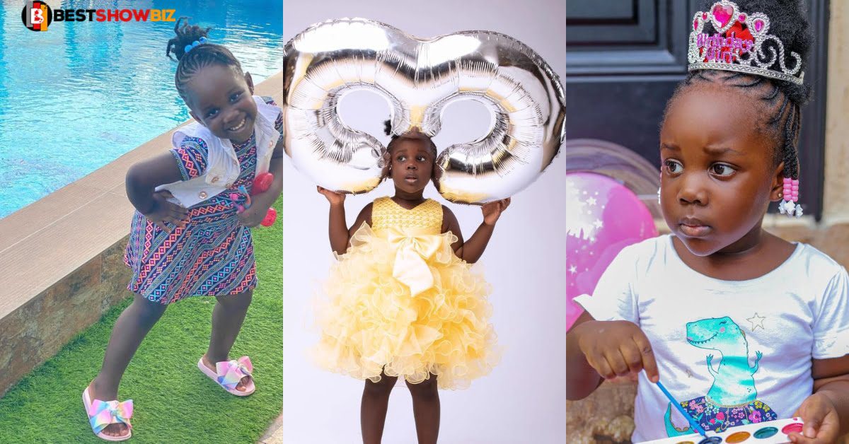 Stonebwoys daughter Jidula is 3 years old now, see how her father celebrated her.