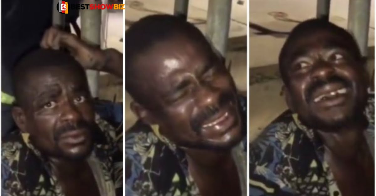 Thief made to laugh and dance after he was beaten in Takoradi (video)