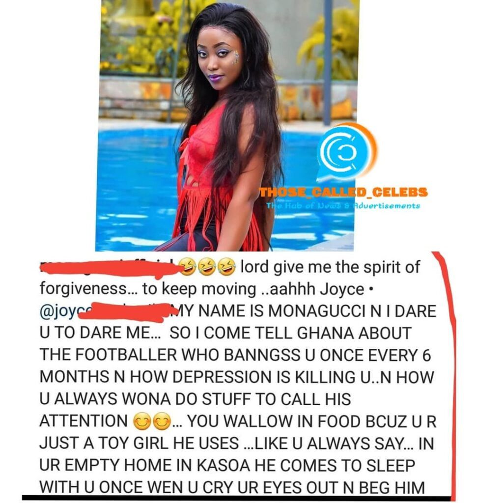 Dare Me!: Mona Gucci drops information of Joyce Boakye allowing Wakaso to chop her for free