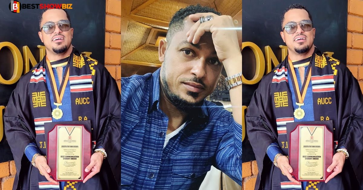 It's never too late: Van Vicker gets a University degree after 21 years of completing SHS