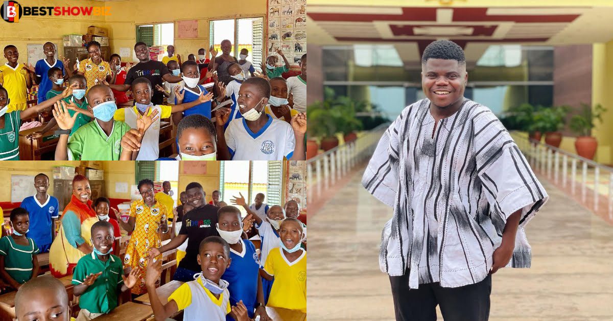 Popular Ghanaian YouTuber, Wode Maya Donates over Ghc 59,000 to keep 100 kids in School - Video