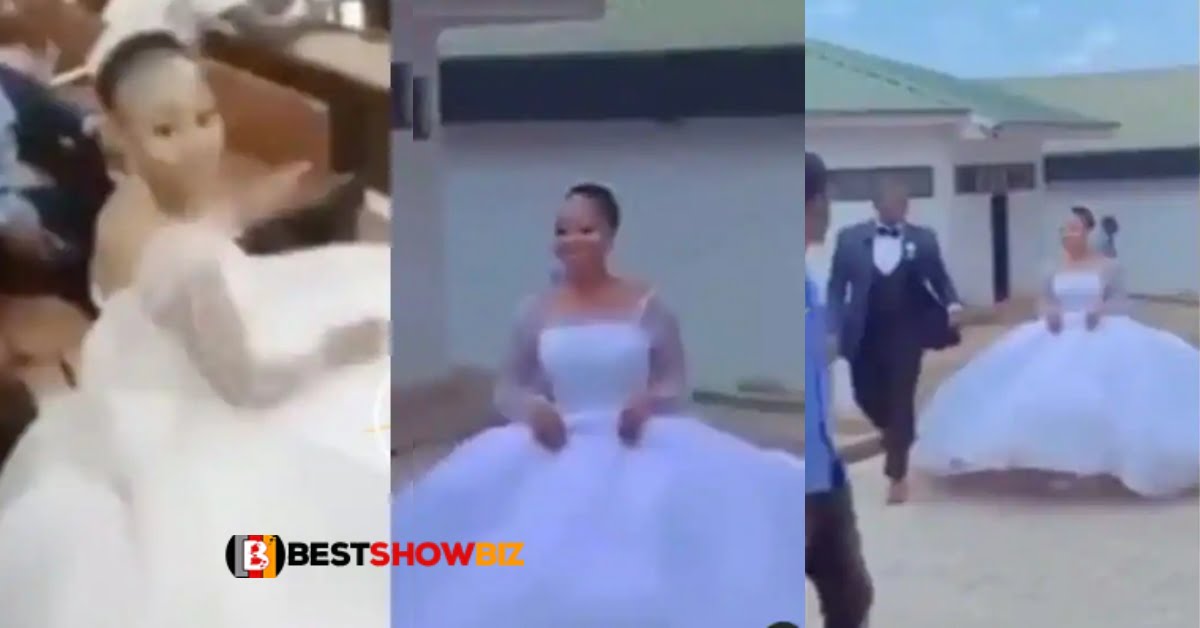 Double enjoyment: Lady writes her final exams on wedding day - Video