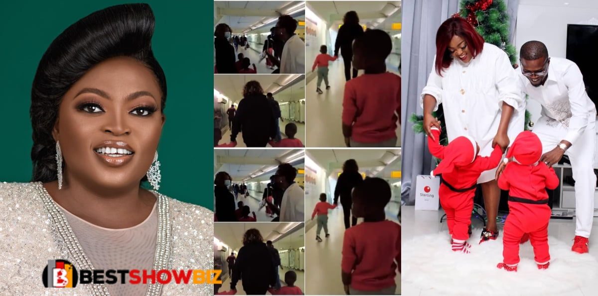 Funke Akindele's twin sons looking all grown up in new video