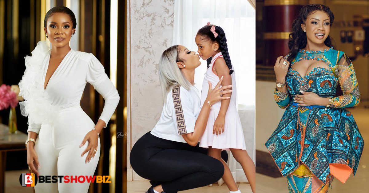 Like mother like daughter: See the striking resemblance of Serwaa Amihere and her baby girl in new Photos