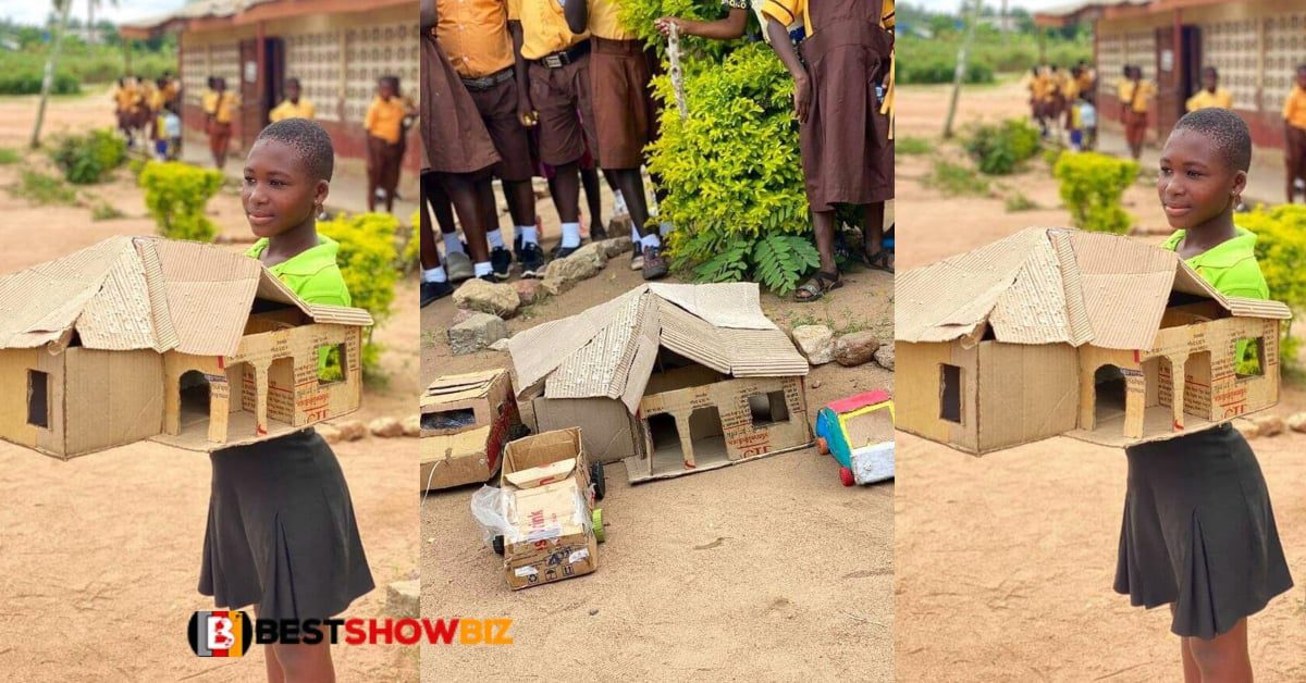 Meet 11-year-old Franklina who makes houses and cars with papper - Photos