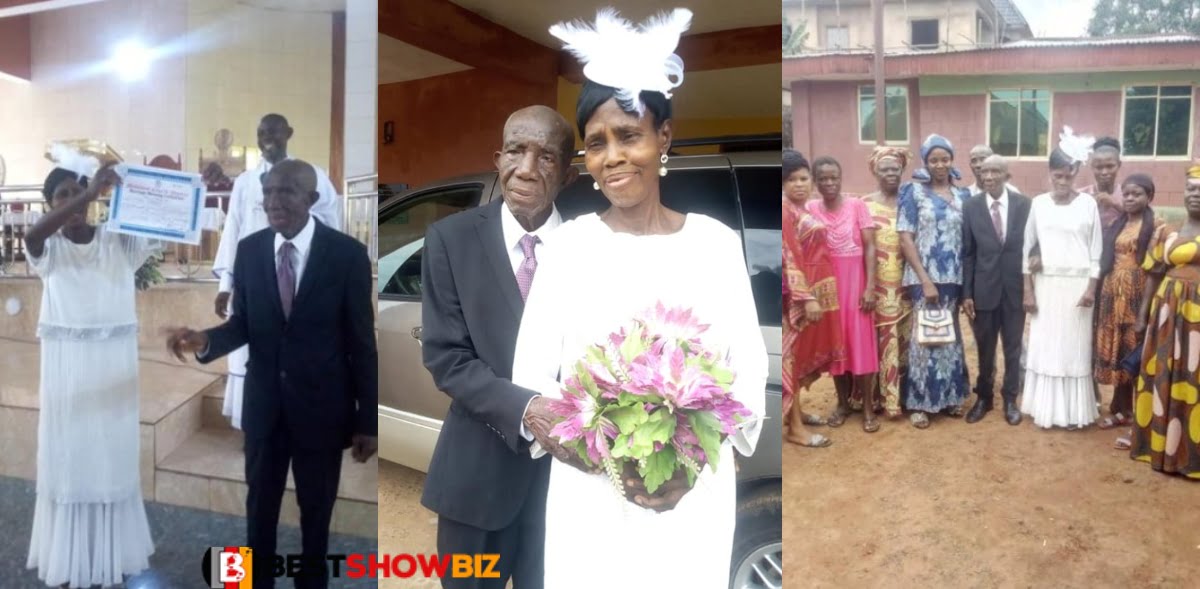 "My 99 years old father finally married my 86 years old mother"- Netizen jubilates on social media
