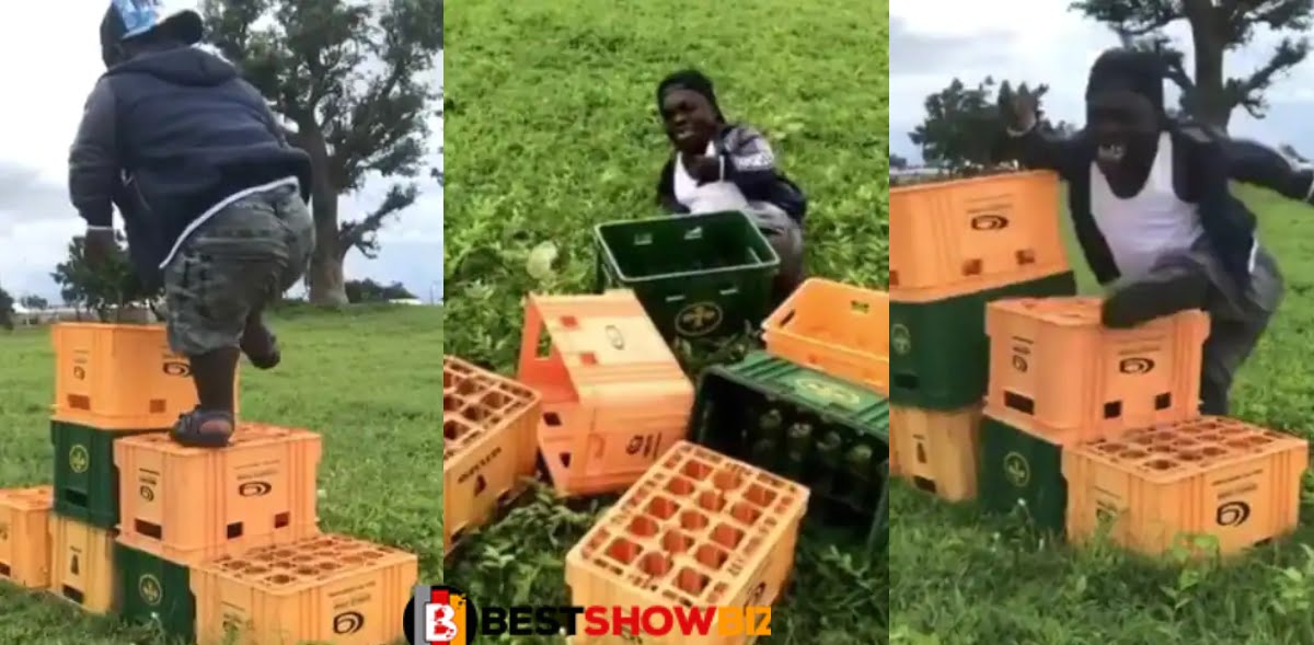 Shatta Bundle heavily falls flat as he joins Crate challenge in new video