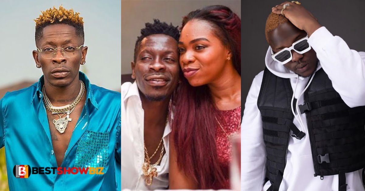 Shatta Wale teases Michy with his new girlfriend given to him by Medikal - Photos