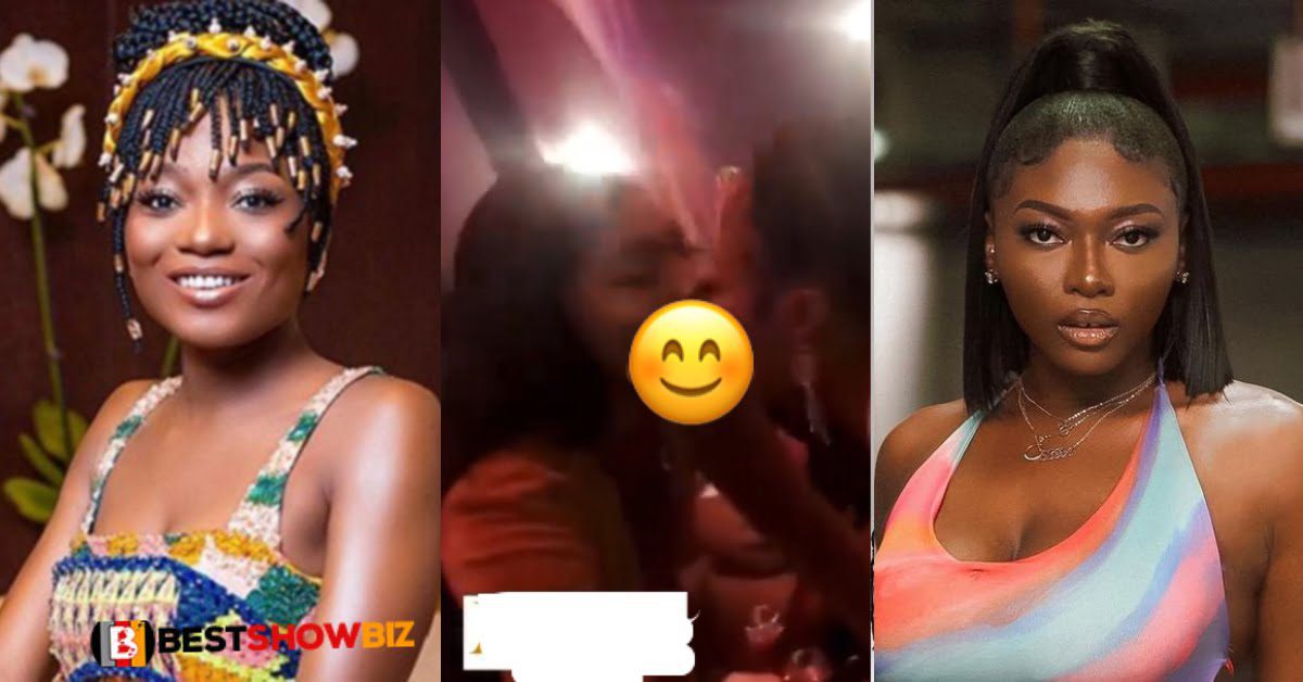 Video of Efya and Sefa k!ssing at a party sparks lesbobo rumors - Watch