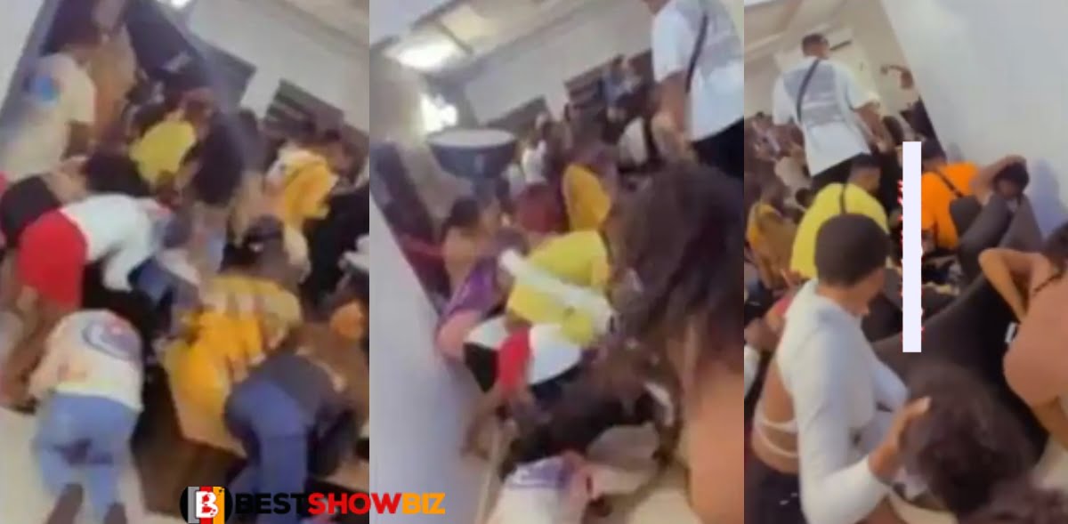 Watch Video as hungry slay queens fights over money sprayed at a party