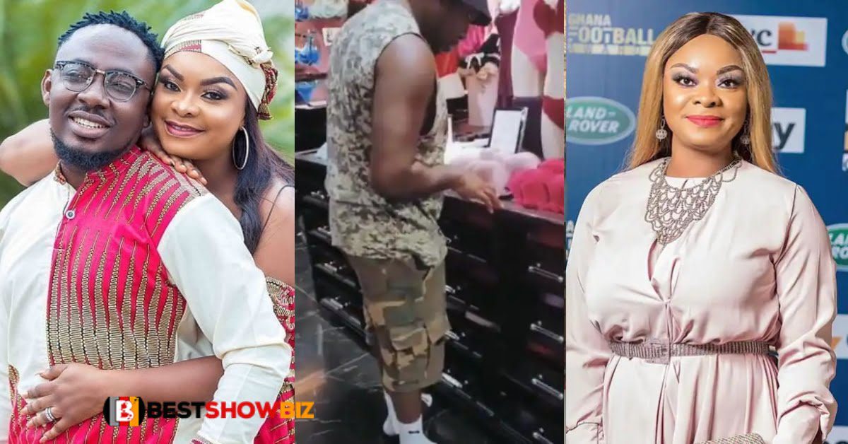 Video: Beverly Afaglo's husband goes for pants shopping after fire burnt her house