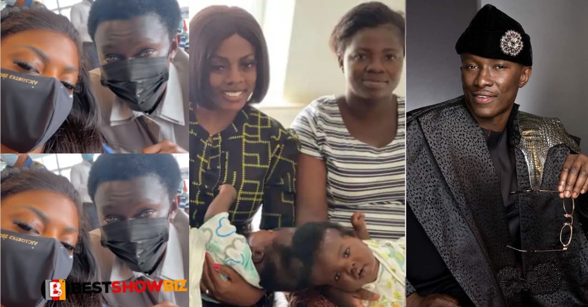 Video: Nana Aba gets Millionaire, Cheddar to gift 5-bedroom house to conjoined twins