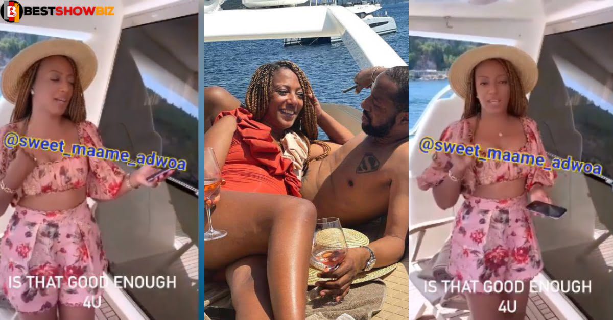 President Akuffo Addo's daughter spotted enjoying a Boat cruise with her husband (video)