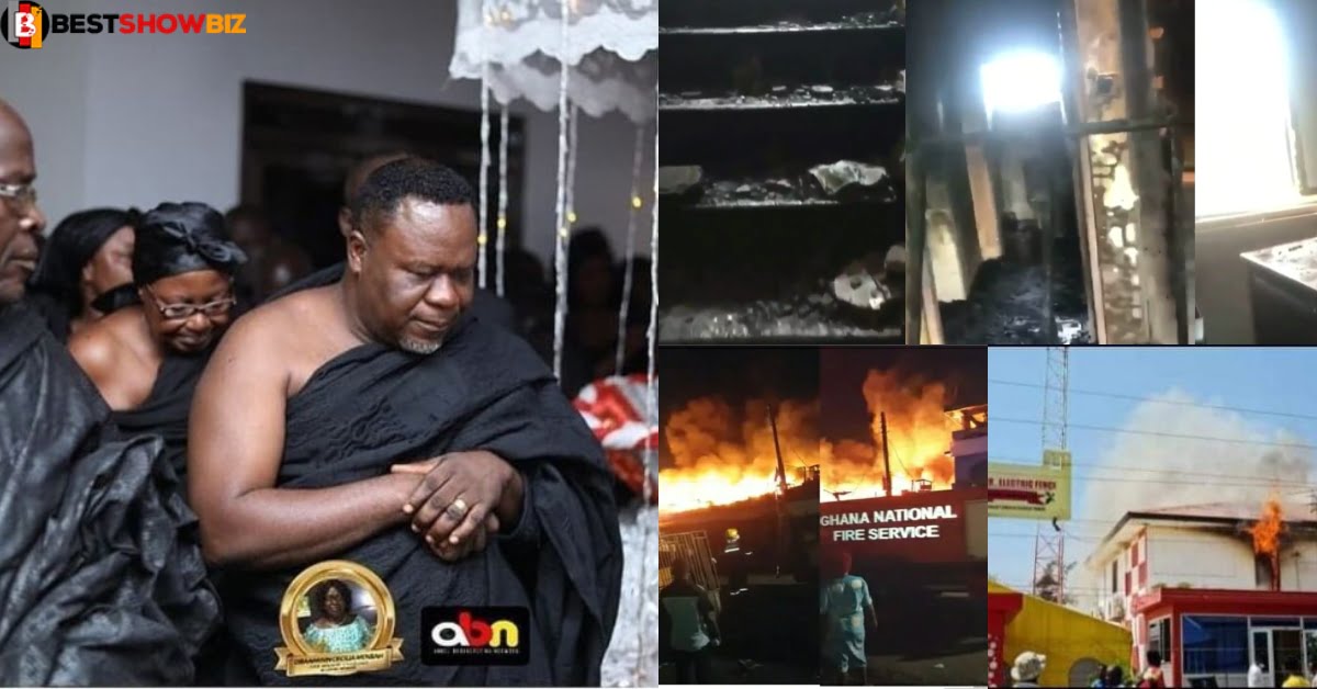 Watch video of how Angel TV was burnt to ashes in Accra