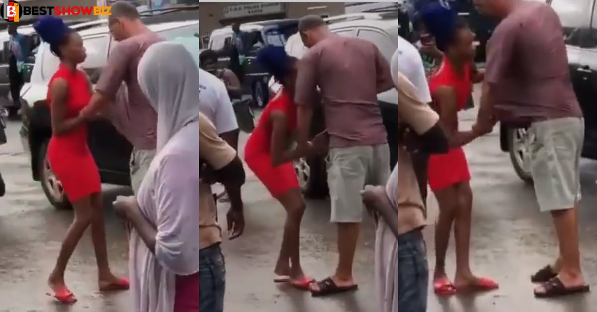 A$hawo 'josses' white man at circle Accra after he failed to pay for her services (video)