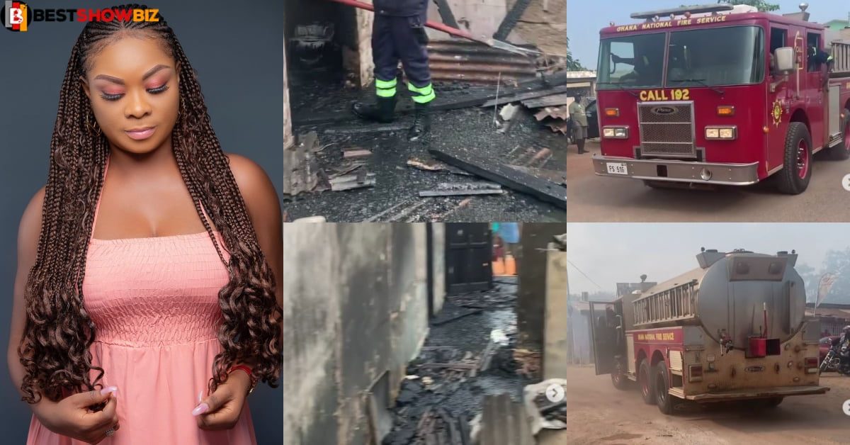 "Beverly Afaglo lied about her house burning, it was her mother's house, her properties are safe"- Netizen reveals