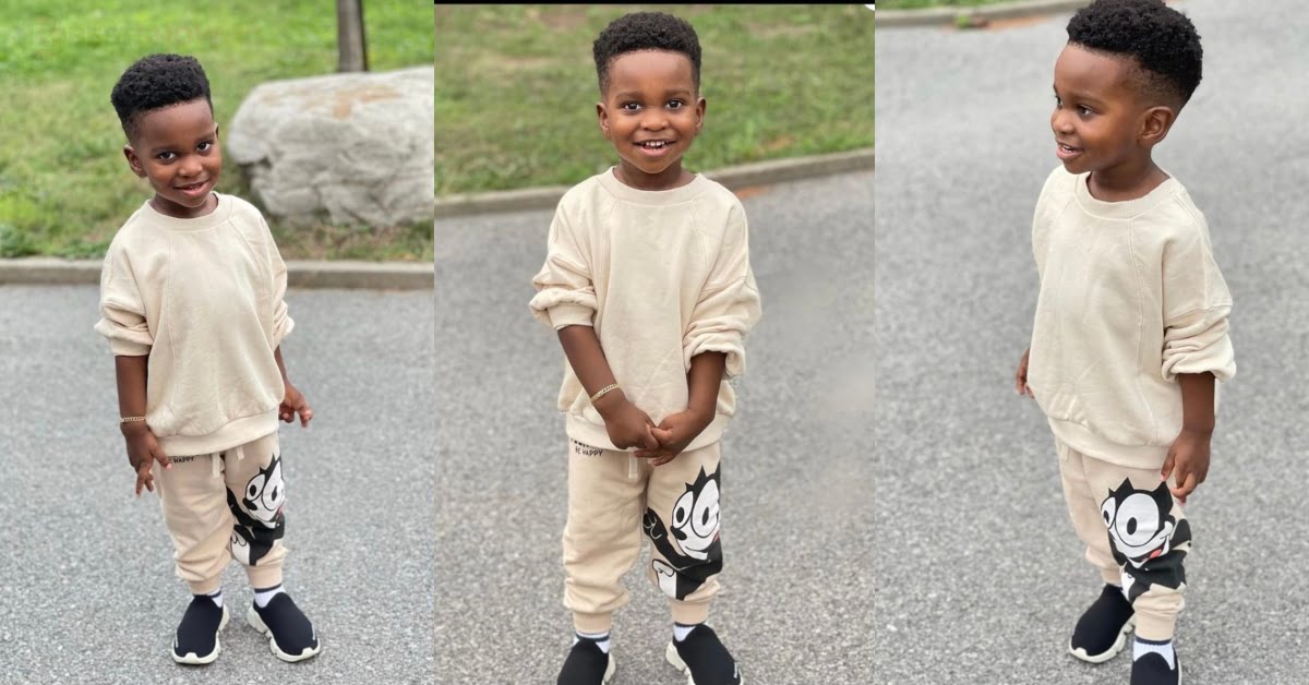 See photos of Dumelo's son first day at school In Canada