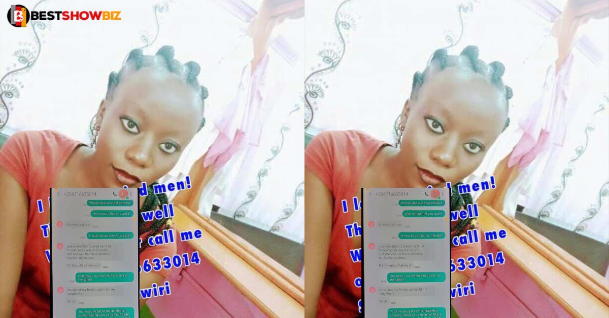 Wife release chat screenshots her husband had with his sidechick along with photos of the poor girl.