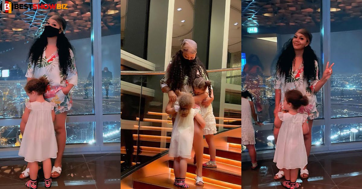 Nadia Buari causes stir on social media as she shares pictures of herself and her kids