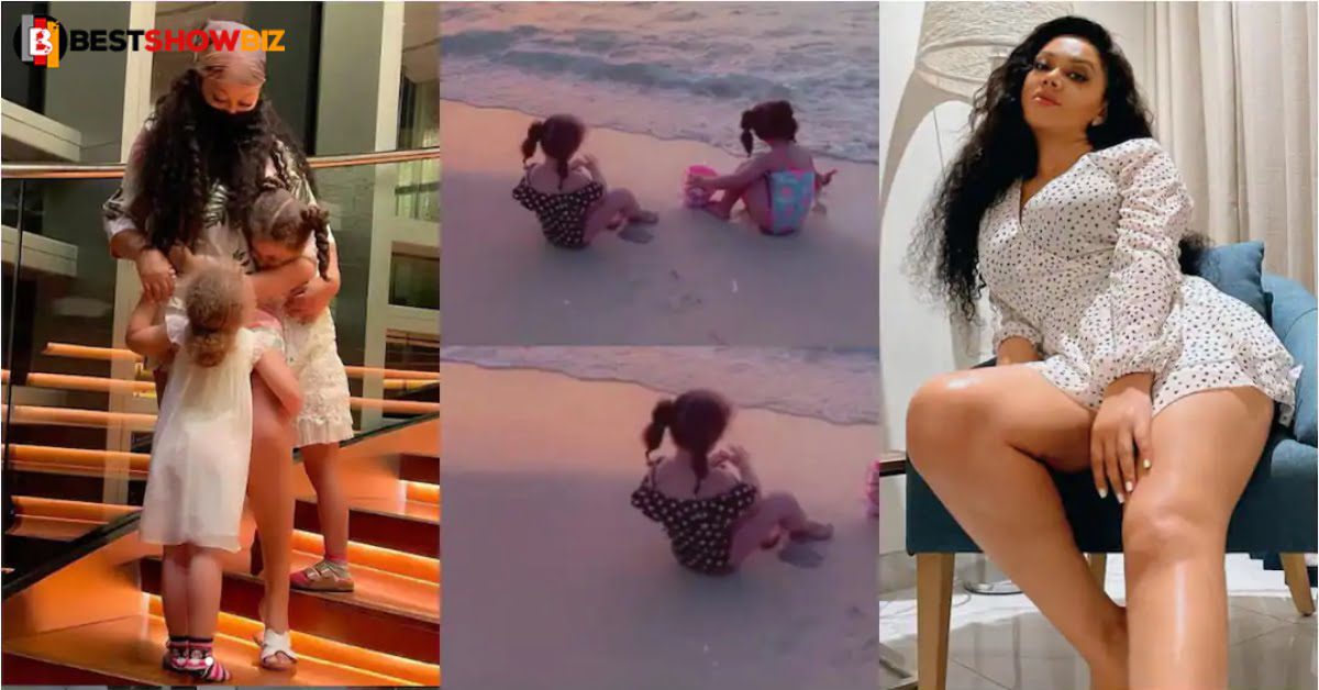 Nadia Buari gives a clear view of his twins in new video