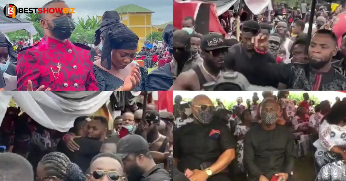 Video: Obofour, Badu Kobi, and other pastors storms Bishop Obinim's father's funeral