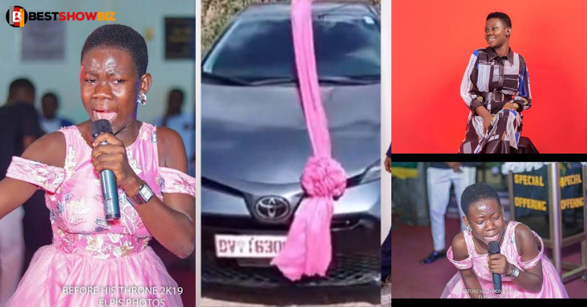 Musician Odehyieba Priscilla gets a new car as a 15th birthday gift