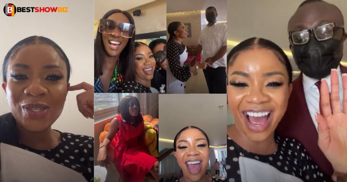 GHone TV organizes a lavish party in honor of Serwaa Amihere after people abused her online (video)
