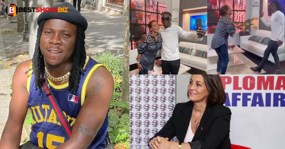 French Ambassador, Anne-Sophie jams to Stonebwoy's 'Sobolo' song in new video