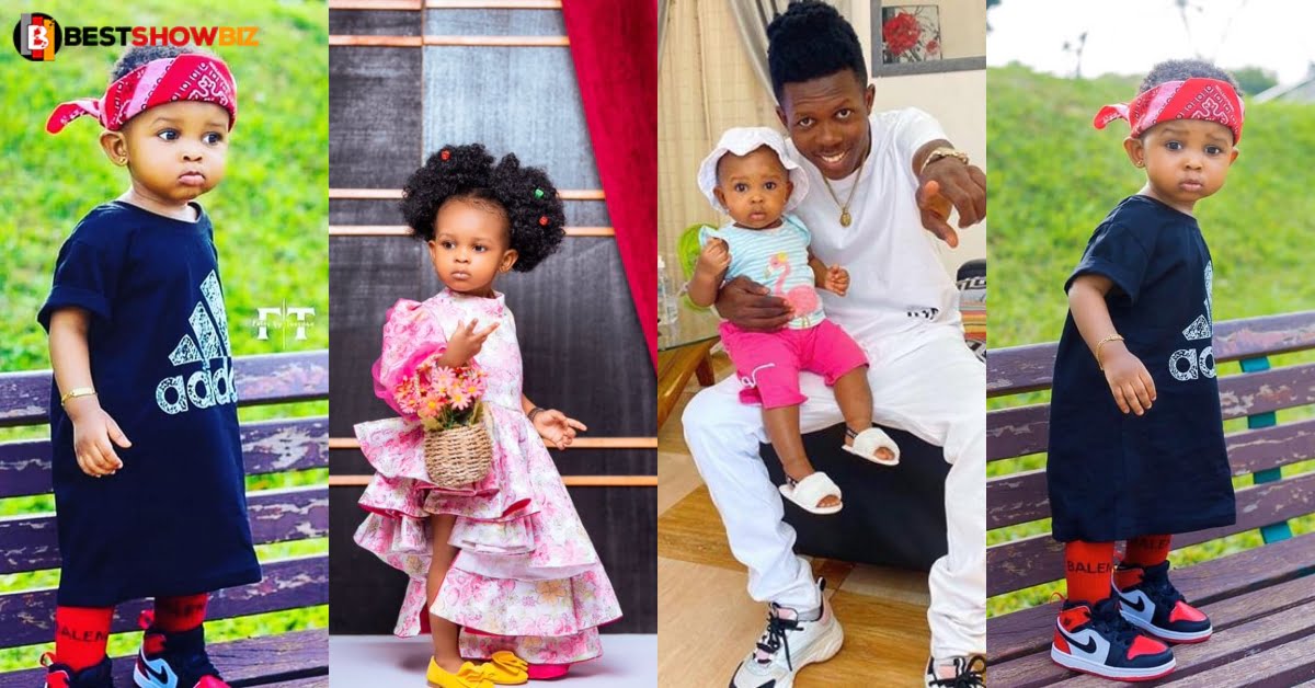 Strongman shows why his daughter is the cutest baby in Ghana as he flaunts her during her birthday