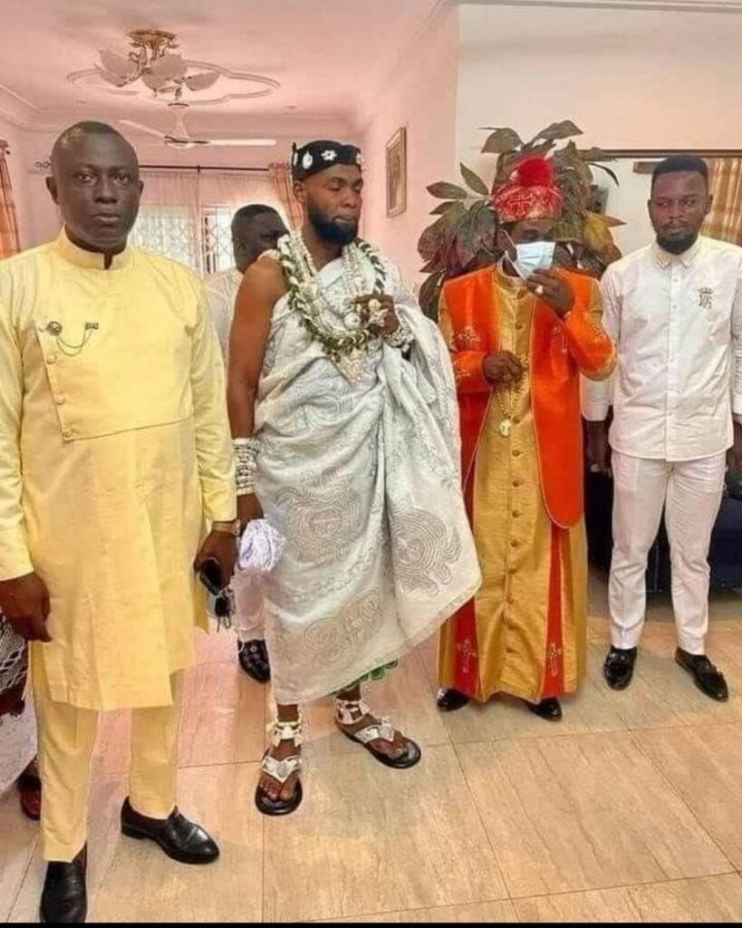 Netizens react as Reverend Obofour is being enstooled as a Chief in Accra - Video +Photos