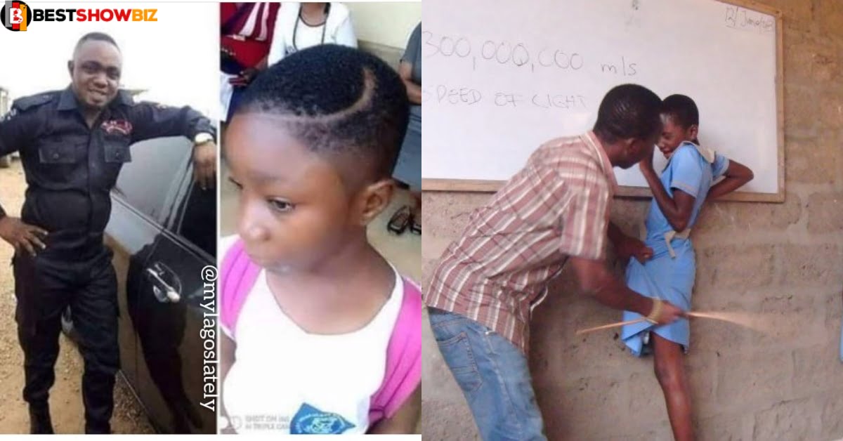 See what this father did to a Teacher for beating his daughter over 'aboy' in her haircut