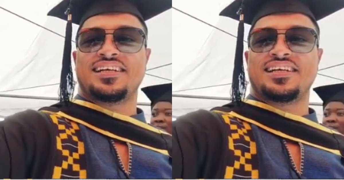 44 years old van Vicker shares his graduation videos on social media bagging first class