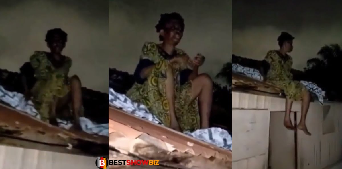 Force Landing: Alleged W!tch lands on rooftop after returning from camp - Video