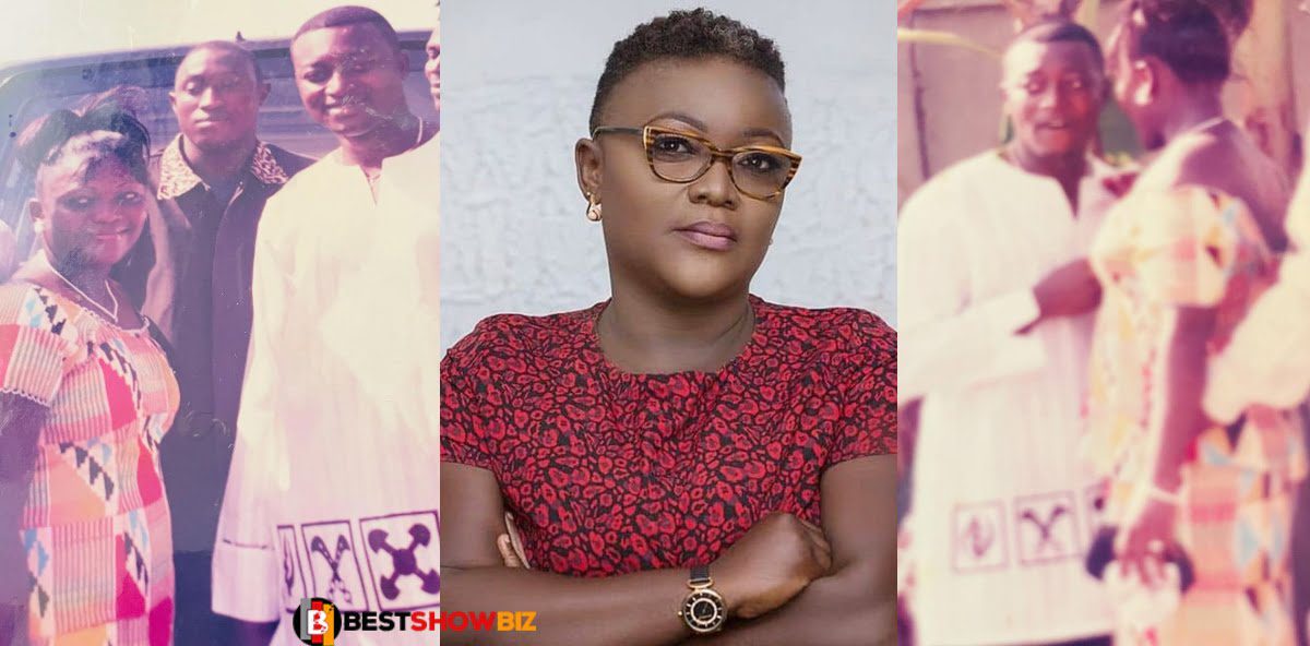 "Our last goodbye to my only son's dad" - Nana Yaa Brefo drops sad photos with late baby daddy