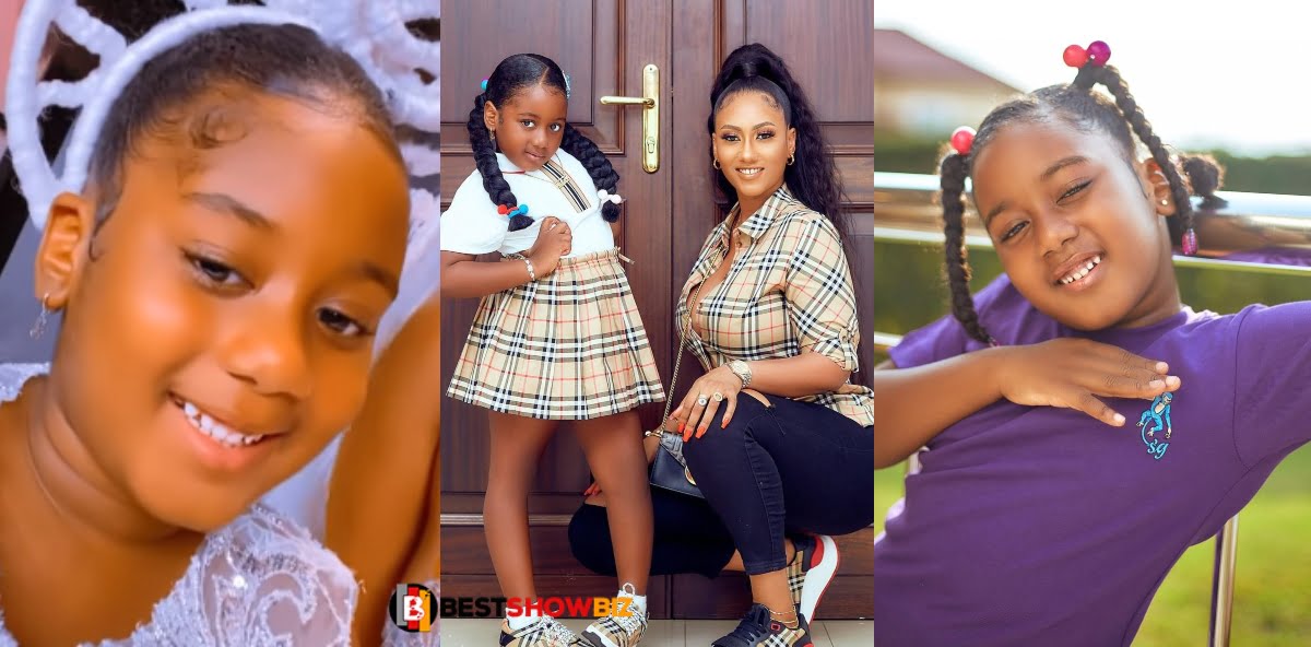 See new photos and video of Hajia4real's daughter looking beautiful just like her