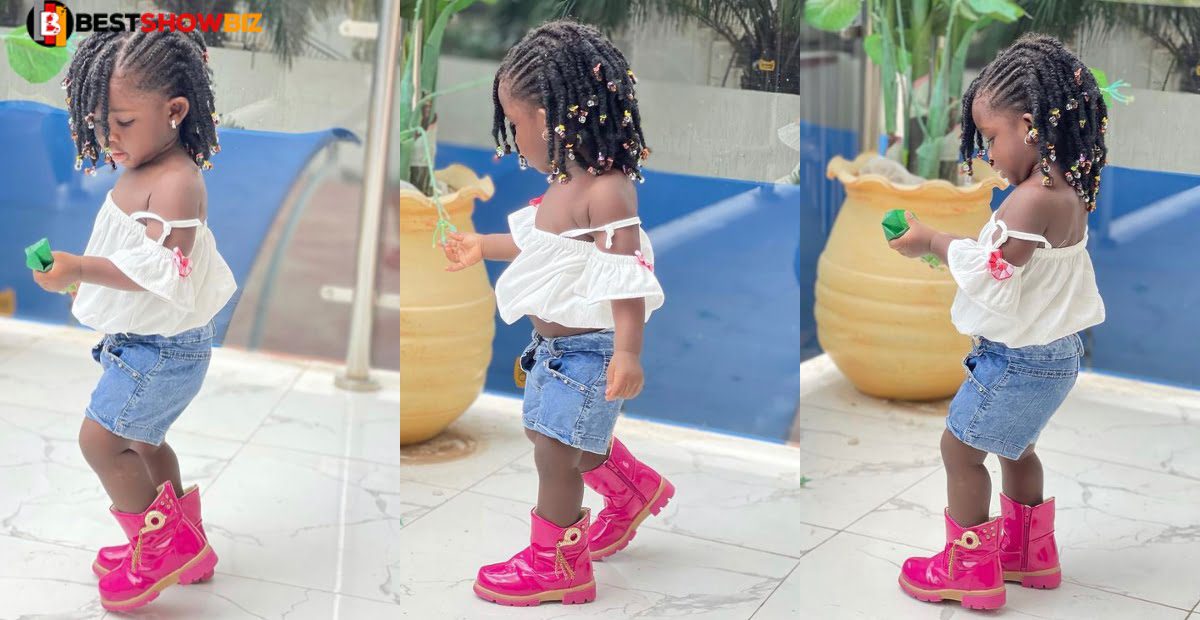 She is a model in the making; see beautiful photos of Akua Nhyira, the daughter of Tracey Boakye