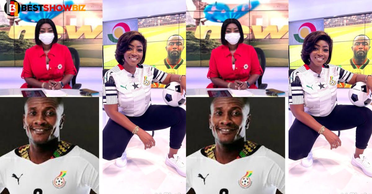 "I can't keep quiet about this, Asamoah Gyan was the first man to give me broken heart"- Tv3 presenter