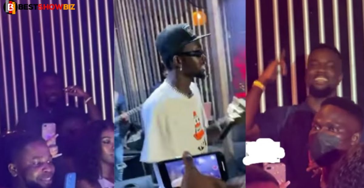 Sarkodie thrilled after seeing black sheriff performing second sermon to him face to face (video)
