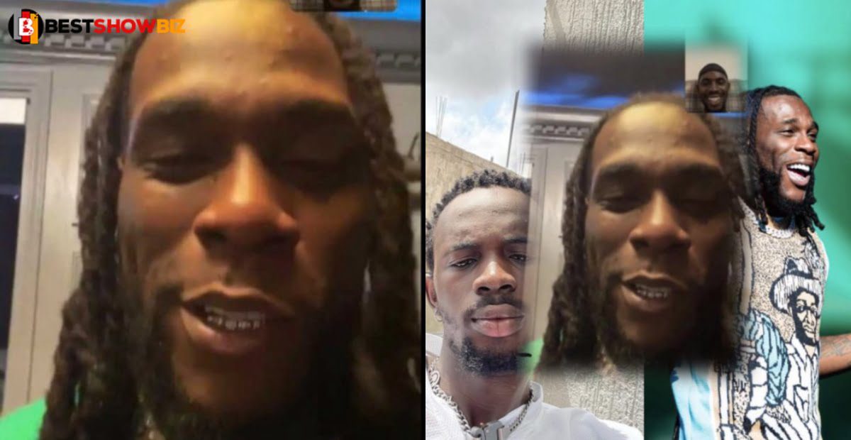 This is Grace: Burna Boy calls Black sheriff on a video call to discuss a possible collaboration