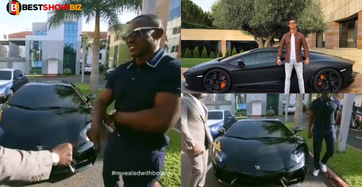 Millionaire, Nana Cheddar displays his expensive Lamborghini in new video