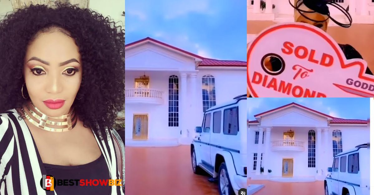 34 years old Diamond Appiah unveils her 8 bedrooms east Legon mansion on her birthday (video)