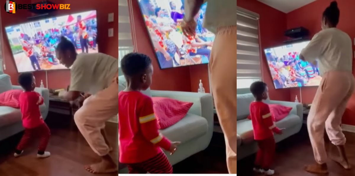 John Dumelo's son displays his 'Borborbor' dance moves in new video