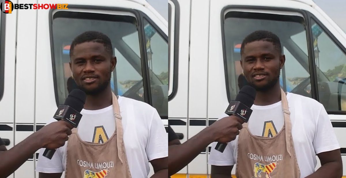 Ebenezer Tetteh was motivated by a stranger to start his own Ice cream business, he Now uses the business to Pay his school fees