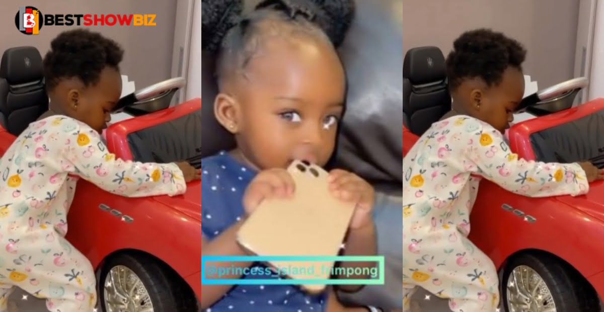 Fella Makafui's 1-year-old daughter owns a brand new Maserati - Video