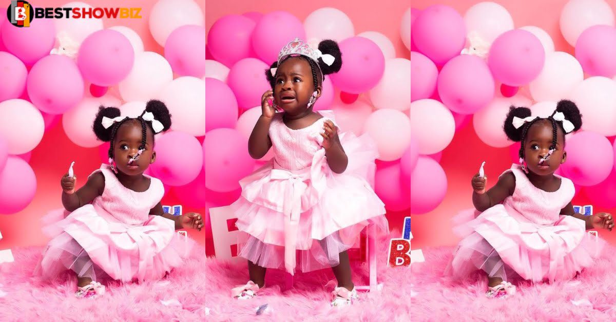 See funny moment when Fella makafui's baby cried during a birthday photoshoot