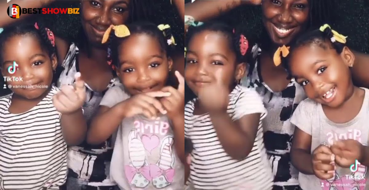 Funny Face Twins Ella And Bella Having A Good Time With Their Mom Goes Viral On social media